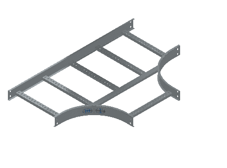 C-Rail Horizontal Tee Equal - 3CRHG-18X18L12-HT-MS