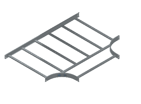 C-Rail Horizontal Tee Equal - 3CRHG-36X36L12-HT-MS