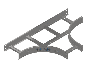 C-Rail Horizontal Tee Equal - 3CRS4-09X09L12-HT-MS