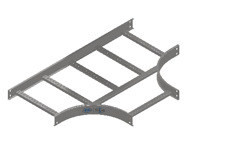 C-Rail Horizontal Tee Equal - 3CRS4-18X18L12-HT-MS