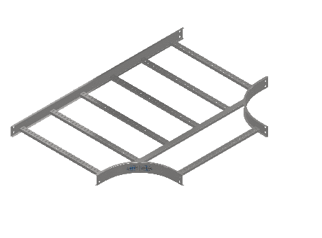 C-Rail Horizontal Tee Equal - 3CRS4-30X30L12-HT-MS