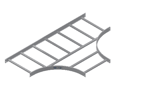 C-Rail Horizontal Tee Equal - 3CRAL-24X24L24-HT-MS
