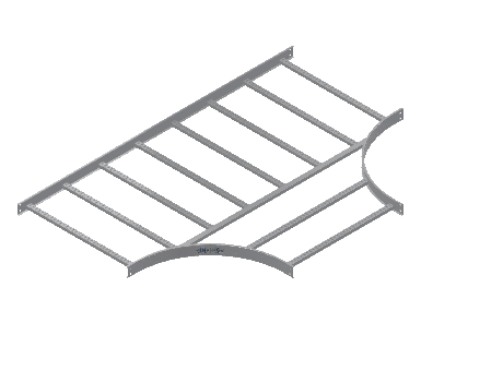 C-Rail Horizontal Tee Equal - 3CRAL-36X36L24-HT-MS