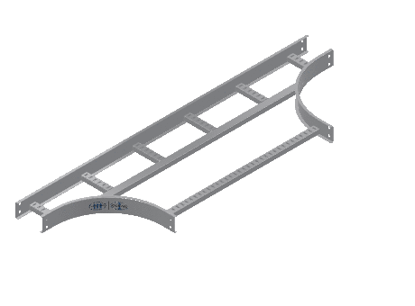 C-Rail Horizontal Tee Expanding - 3CRAL-06X36L12-HT-MS