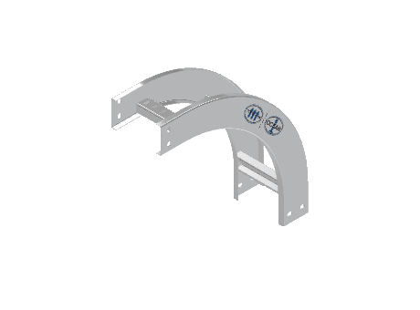 C-Rail Vertical Bend Outside - 3CRAL-06L12-VO90-MS