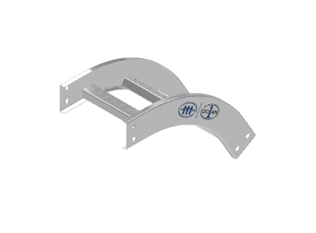 C-Rail Vertical Bend Outside - 3CRAL-09L12-VO60-MS