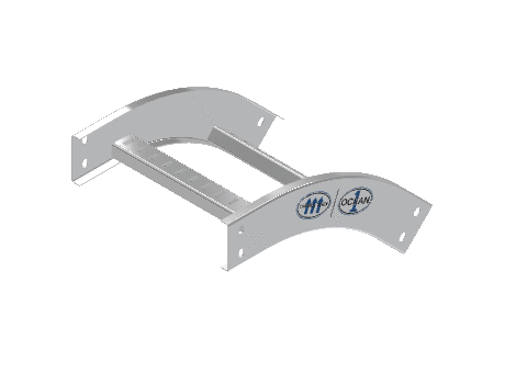 C-Rail Vertical Bend Outside - 3CRAL-12L12-VO45-MS