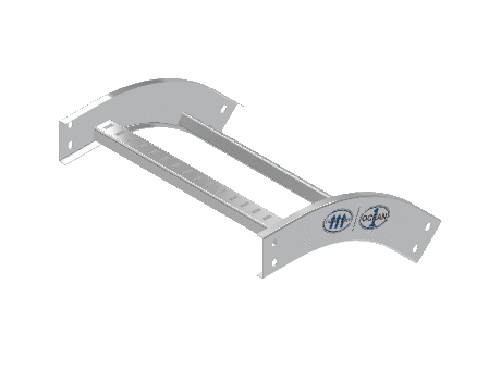 C-Rail Vertical Bend Outside - 3CRAL-18L12-VO45-MS