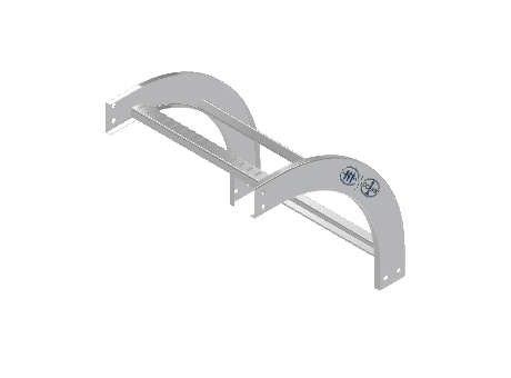C-Rail Vertical Bend Outside - 3CRAL-18L12-VO90-MS