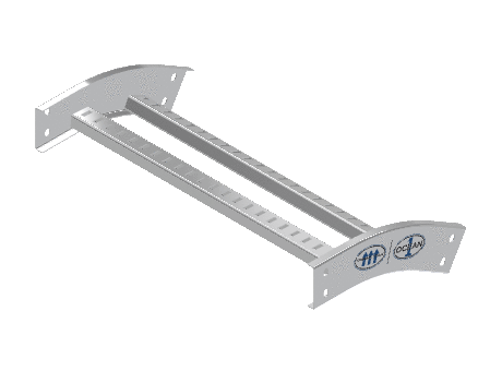 C-Rail Vertical Bend Outside - 3CRAL-24L12-VO30-MS