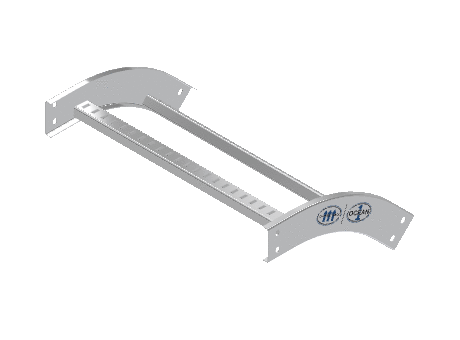 C-Rail Vertical Bend Outside - 3CRAL-24L12-VO45-MS