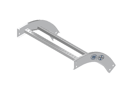 C-Rail Vertical Bend Outside - 3CRAL-24L12-VO60-MS