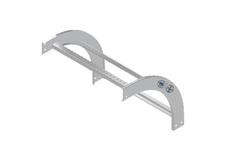 C-Rail Vertical Bend Outside - 3CRAL-24L12-VO90-MS