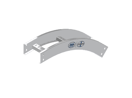 C-Rail Vertical Bend Outside - 3CRAL-06L24-VO45-MS