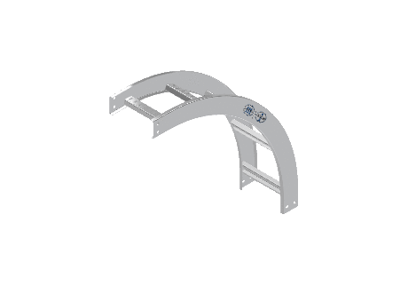 C-Rail Vertical Bend Outside - 3CRAL-09L24-VO90-MS