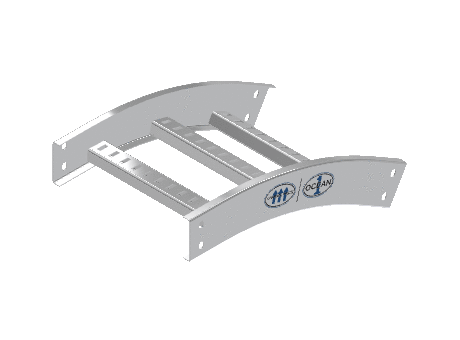 C-Rail Vertical Bend Outside - 3CRAL-12L24-VO30-MS