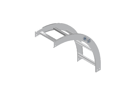 C-Rail Vertical Bend Outside - 3CRAL-12L24-VO90-MS
