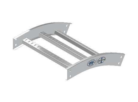 C-Rail Vertical Bend Outside - 3CRAL-18L24-VO30-MS