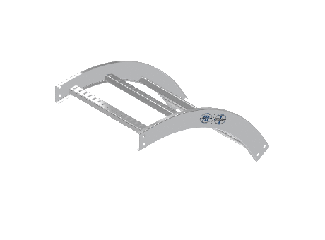 C-Rail Vertical Bend Outside - 3CRAL-18L24-VO60-MS