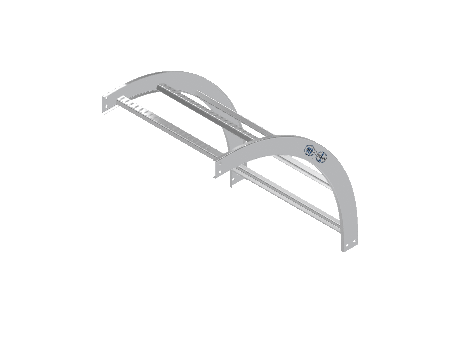 C-Rail Vertical Bend Outside - 3CRAL-24L24-VO90-MS