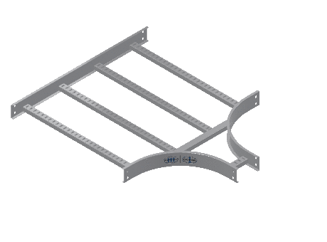 C-Rail Horizontal Tee Reducing - 3CRAL-30X06L12-HT-MS