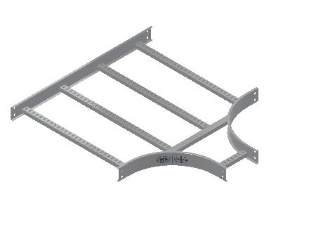 C-Rail Horizontal Tee Reducing - 3CRAL-30X09L12-HT-MS