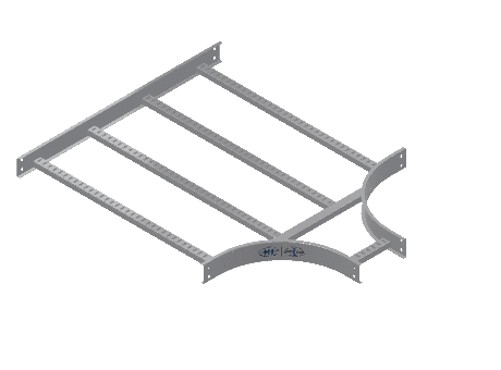 C-Rail Horizontal Tee Reducing - 3CRAL-36X09L12-HT-MS