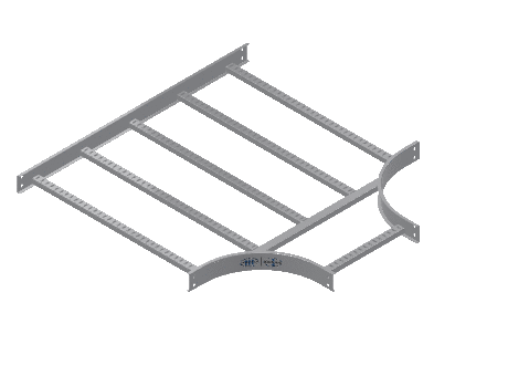 C-Rail Horizontal Tee Reducing - 3CRAL-36X18L12-HT-MS
