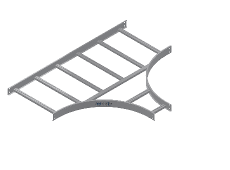 C-Rail Horizontal Tee Reducing - 3CRAL-24X09L24-HT-MS