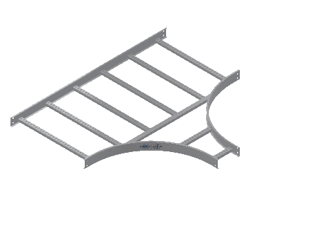 C-Rail Horizontal Tee Reducing - 3CRAL-30X09L24-HT-MS