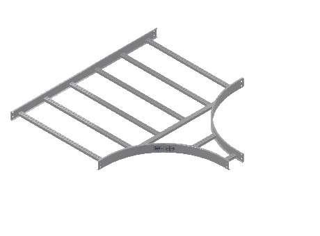 C-Rail Horizontal Tee Reducing - 3CRAL-36X06L24-HT-MS