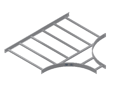 C-Rail Horizontal Tee Reducing - 3CRAL-36X09L24-HT-MS