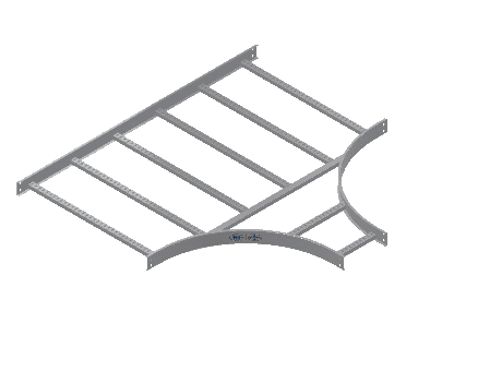 C-Rail Horizontal Tee Reducing - 3CRAL-36X12L24-HT-MS