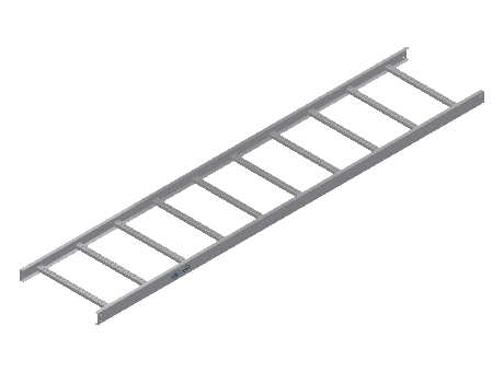 C-Rail Ladder Tray Straight - 3CRAL-24-12-10-MS