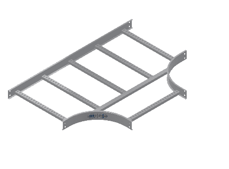 C-Rail Horizontal Tee Equal - 3CRAL-24X24L12-HT-MS