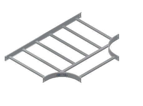 C-Rail Horizontal Tee Equal - 3CRAL-30X30L12-HT-MS
