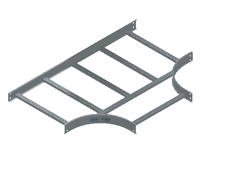 C-Rail Horizontal Tee Equal - 3CRHG-24X24L12-HT-MS
