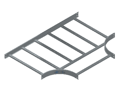 C-Rail Horizontal Tee Equal - 3CRHG-30X30L12-HT-MS