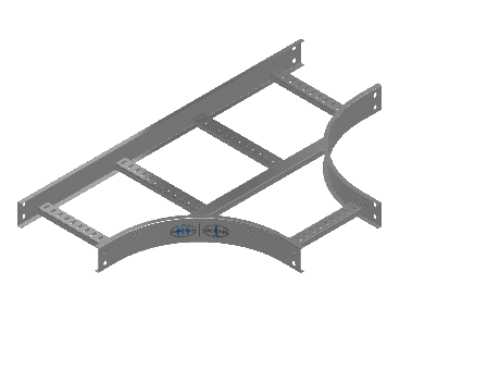 C-Rail Horizontal Tee Equal - 3CRS4-12X12L12-HT-MS