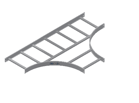 C-Rail Horizontal Tee Equal - 3CRAL-18X18L24-HT-MS
