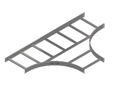 C-Rail Horizontal Tee Equal - 3CRS4-18X18L24-HT-MS