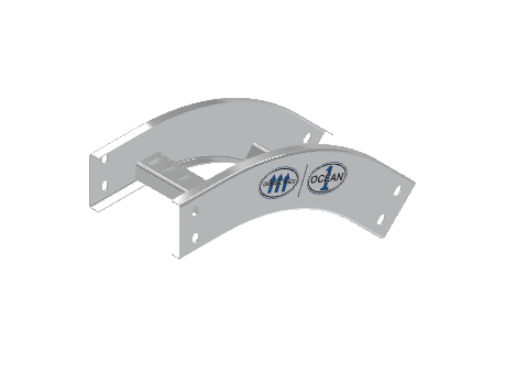 C-Rail Vertical Bend Outside - 3CRAL-06L12-VO45-MS