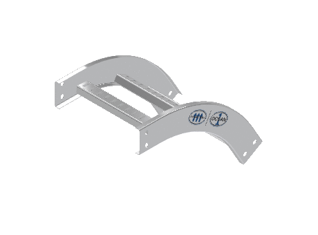 C-Rail Vertical Bend Outside - 3CRAL-12L12-VO60-MS