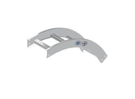 C-Rail Vertical Bend Outside - 3CRAL-09L24-VO60-MS