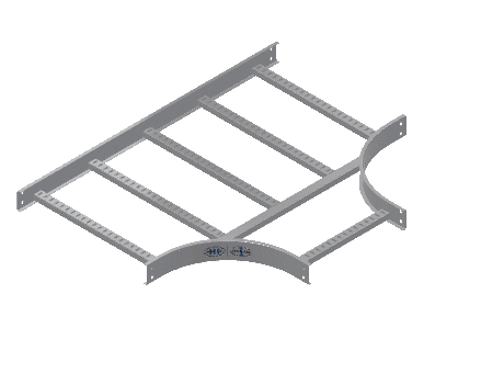 C-Rail Horizontal Tee Reducing - 3CRAL-24X18L12-HT-MS
