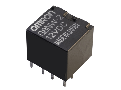 Micro-mini dual PCB relay for automobile use (2 independent circuits) - G8NW