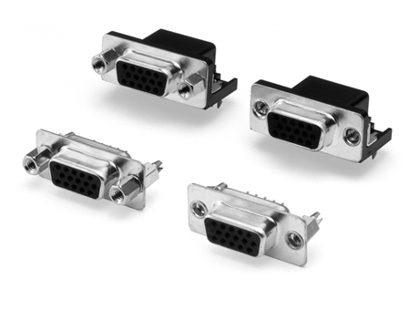 D-sub Connectors - XM2F Sockets with Straight DIP Terminals