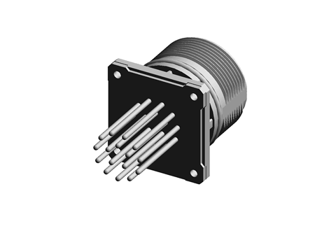 Device connector front mounting