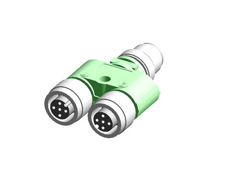 SAC-3P-M12Y/2XM12FS B PE