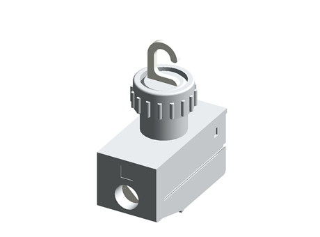 Panel feed-through terminal block